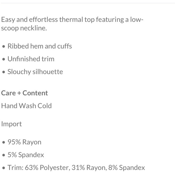 NEW! FREE PEOPLE thermal top - oatmeal heather - Picture 12 of 12